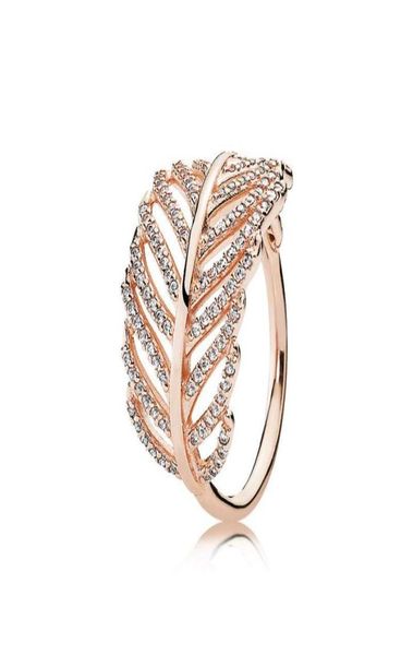 18k rose gold feather ring logo original box for pandora 925 silver engagement jewelry cz diamond crystal rings for women girls3818786, Slivery;golden
18k rose gold feather ring logo original box for pandora 925 silver engagement jewelry cz diamond crystal rings for women girls3818786, Slivery;golden