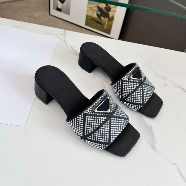 women satin heeled slides with crystals slippers mid-heel crystal sandals block heels lady slide mule casual fashion, Black
women satin heeled slides with crystals slippers mid-heel crystal sandals block heels lady slide mule casual fashion, Black