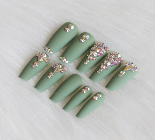 24pcs latest candy long ballet handmade crystal diamond matte fake nails green4359919, Red;gold
24pcs latest candy long ballet handmade crystal diamond matte fake nails green4359919, Red;gold