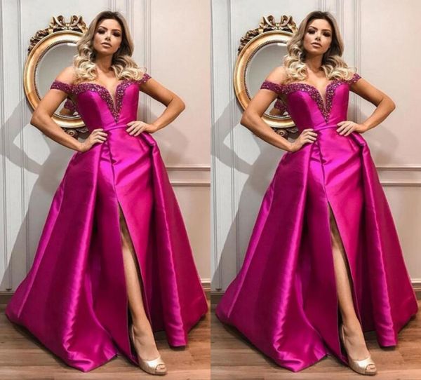 dubai arabic fuchsia off the shoulder evening dresses 2019 satin side split beaded mermaid prom dress with detachable skirt8419960, Black;red
dubai arabic fuchsia off the shoulder evening dresses 2019 satin side split beaded mermaid prom dress with detachable skirt8419960, Black;red