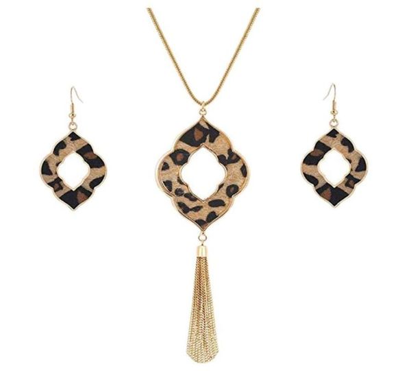 earrings necklace long for women leopard print cheetah leather drop dangle set geometric pendant fringe tassel2375535, Silver
earrings necklace long for women leopard print cheetah leather drop dangle set geometric pendant fringe tassel2375535, Silver