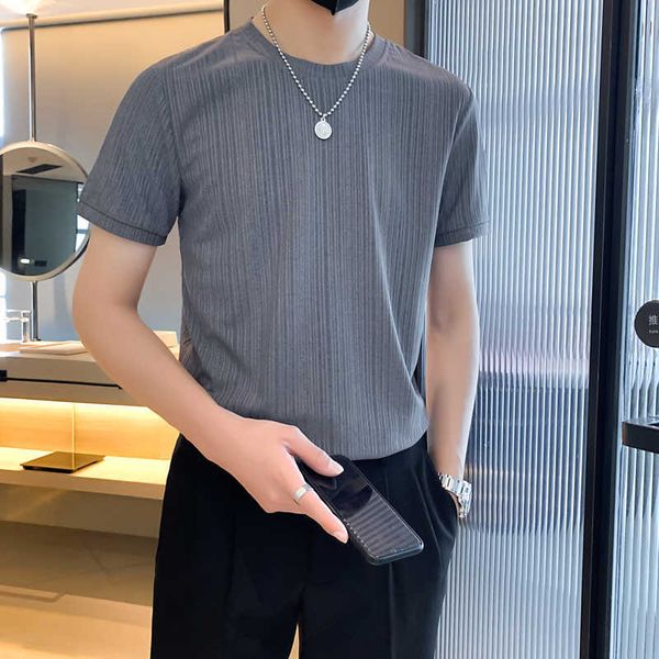 summer thin men's short sleeve t-shirt slim fit quick drying bottom shirt casual stripe ice feel men's 295co, White;black
summer thin men's short sleeve t-shirt slim fit quick drying bottom shirt casual stripe ice feel men's 295co, White;black