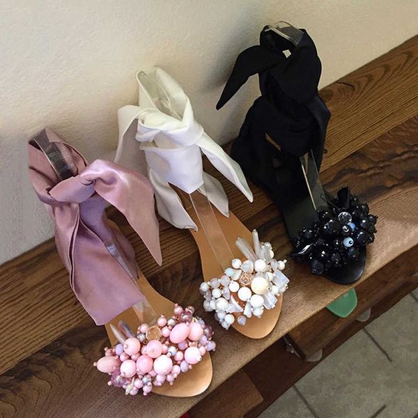 sandals summer female sandals fashion lace up flat sandal non-slip wild cute beads flower casual band ladies shoes 35-43 230417, Black
sandals summer female sandals fashion lace up flat sandal non-slip wild cute beads flower casual band ladies shoes 35-43 230417, Black