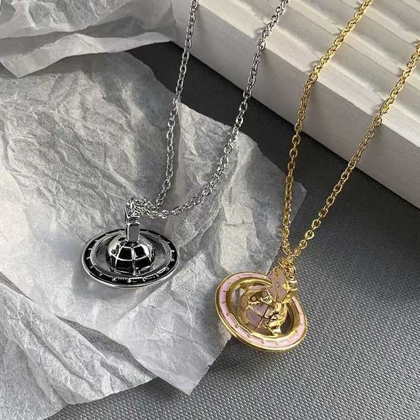 western empress dowager galilee globe saturn necklace female french design three-dimensional planet enamel clavicle chain high version, Silver
western empress dowager galilee globe saturn necklace female french design three-dimensional planet enamel clavicle chain high version, Silver