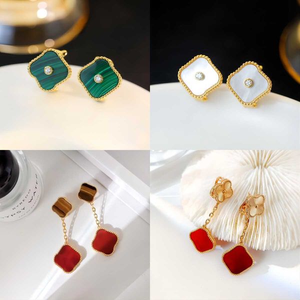 fashion brand earrings women designer earrings four leaf clover ladies girl luxury jewelry holiday gift multiple styles wholesale, Golden;silver
fashion brand earrings women designer earrings four leaf clover ladies girl luxury jewelry holiday gift multiple styles wholesale, Golden;silver