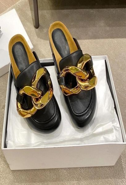london luxury flat heels slipper classic jw loafers slippers ja sandals genuine leather wood bottom gold chain sandal luxurys fash6990883, Black
london luxury flat heels slipper classic jw loafers slippers ja sandals genuine leather wood bottom gold chain sandal luxurys fash6990883, Black