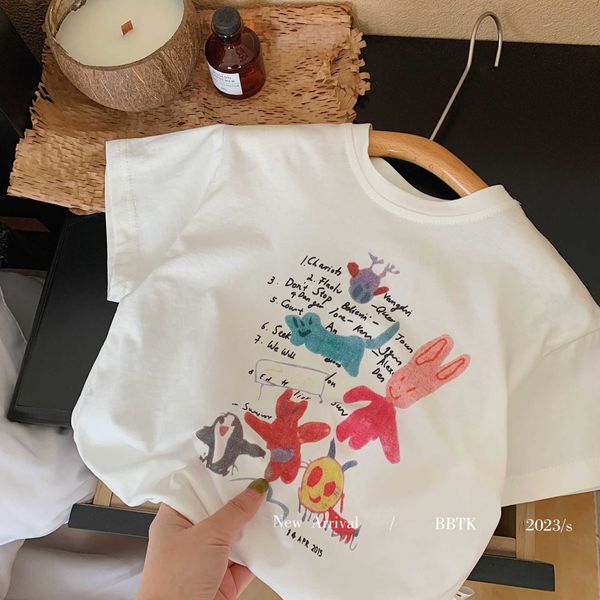 children's t-shirt bangcheng summer boys and girls american rabbit graffiti casual short sleeve t-shirt fashion f0114, White;black
children's t-shirt bangcheng summer boys and girls american rabbit graffiti casual short sleeve t-shirt fashion f0114, White;black