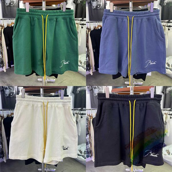 men's shorts 2023ss short shorts men women 1 1 yellow cords embroidery shorts shorts breeches, White;black
men's shorts 2023ss short shorts men women 1 1 yellow cords embroidery shorts shorts breeches, White;black
