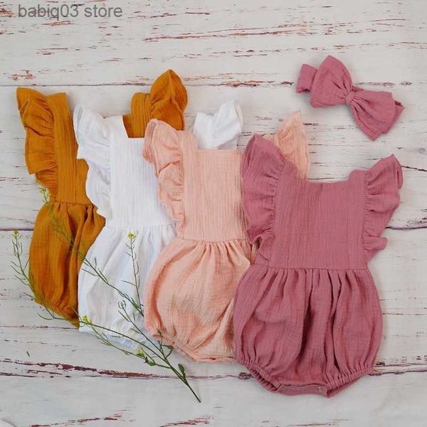 rompers organic cotton baby girl clothes summer new double gauze kids ruffle romper jumpsuit headband dusty pink playsuit for newborn 3m t23, Blue
rompers organic cotton baby girl clothes summer new double gauze kids ruffle romper jumpsuit headband dusty pink playsuit for newborn 3m t23, Blue