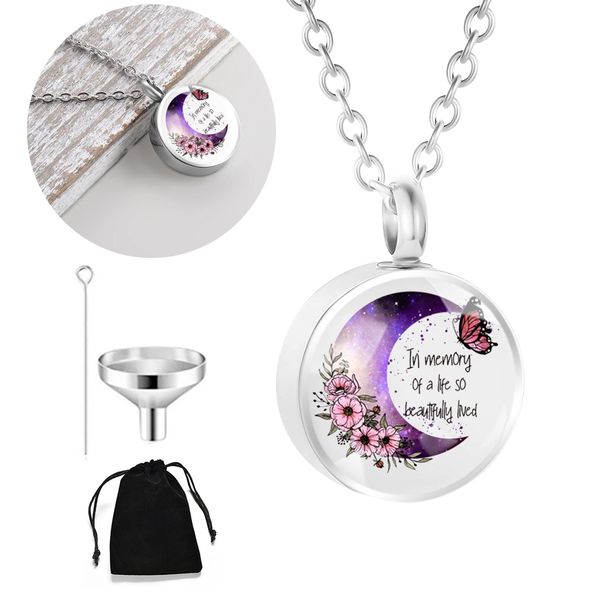 selling new stainless steel round smooth surface openable ashes pendant commemorating loved ones pet hair and ashes box, Silver
selling new stainless steel round smooth surface openable ashes pendant commemorating loved ones pet hair and ashes box, Silver
