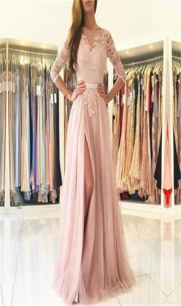 blush pink lace tulle evening dress half sleeve high split a line long formal prom gown 2019 custom made formal party dresses751227798853, Black;red
blush pink lace tulle evening dress half sleeve high split a line long formal prom gown 2019 custom made formal party dresses751227798853, Black;red