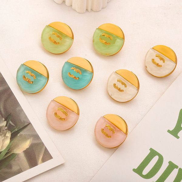 famous designer brand letter charm earring geometric round candy color 18k gold plating ear loop jewelry accessories, Golden;silver
famous designer brand letter charm earring geometric round candy color 18k gold plating ear loop jewelry accessories, Golden;silver