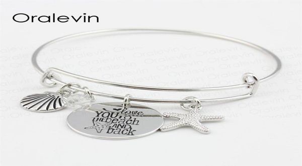love you to the beach and back shell starfish disc charms pendent bracelet bangle lover gift for kids handmade jewelry 10pcs lot 5704913, Golden;silver
love you to the beach and back shell starfish disc charms pendent bracelet bangle lover gift for kids handmade jewelry 10pcs lot 5704913, Golden;silver