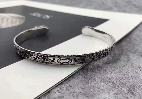 s925 sterling silver retro pattern double tiger head open bracelet punk style fashion men and women couples jewelry gifts1631131, Golden;silver
s925 sterling silver retro pattern double tiger head open bracelet punk style fashion men and women couples jewelry gifts1631131, Golden;silver