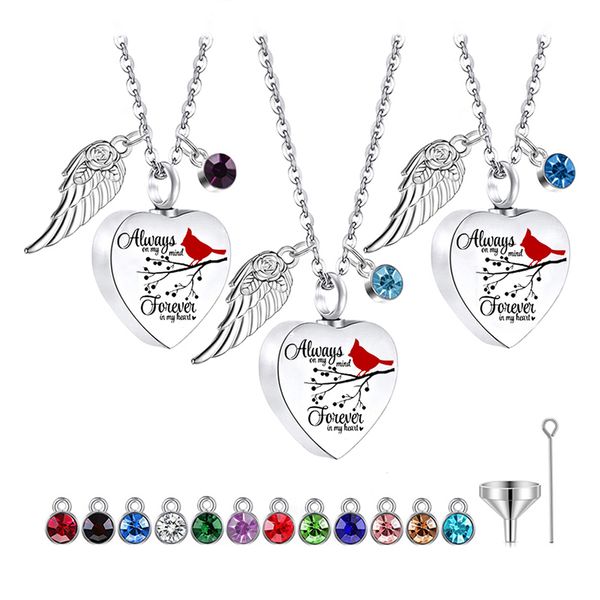 heart urn necklace for ashes with 12 birthstones cremation jewelry for ashes -always on my mind forever in my heart, Silver
heart urn necklace for ashes with 12 birthstones cremation jewelry for ashes -always on my mind forever in my heart, Silver