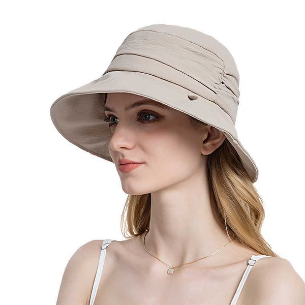 wide brim hats women summer folding bucket hat for beach holiday lady spring bowler sun protection cap with ruffles band headgear wholesale, Blue;gray
wide brim hats women summer folding bucket hat for beach holiday lady spring bowler sun protection cap with ruffles band headgear wholesale, Blue;gray