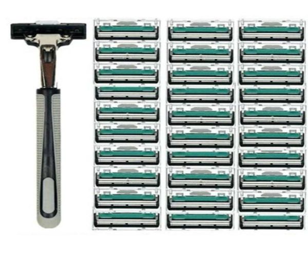 1 handle and 30pcs double layers blades manual razor men male body face shaving razor for standard beard shaver trimmer3285187
1 handle and 30pcs double layers blades manual razor men male body face shaving razor for standard beard shaver trimmer3285187