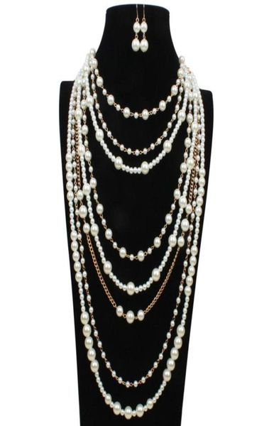 elegant manmade pearl long necklace multilayer necklace female accessories for bride fashion 229t9244517, Silver
elegant manmade pearl long necklace multilayer necklace female accessories for bride fashion 229t9244517, Silver