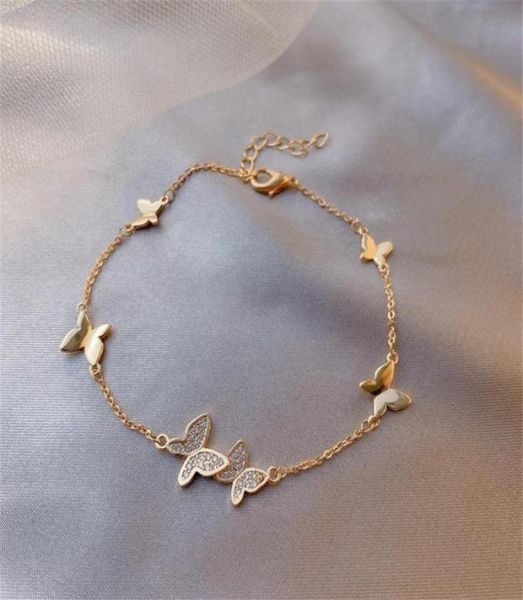 birthday gift ins cute butterfly girls bracelet fashion personality wedding chain for bride personality women bracelets accessorie4468678, Golden;silver
birthday gift ins cute butterfly girls bracelet fashion personality wedding chain for bride personality women bracelets accessorie4468678, Golden;silver