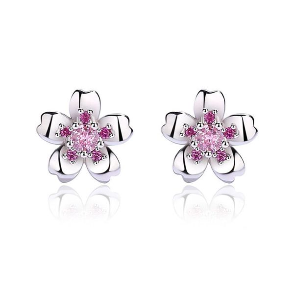s925 silver sterling silver cherry blossom stud earrings classic design fashion women shiny crystal earrings luxury pink diamond stud earrin, Golden;silver
s925 silver sterling silver cherry blossom stud earrings classic design fashion women shiny crystal earrings luxury pink diamond stud earrin, Golden;silver