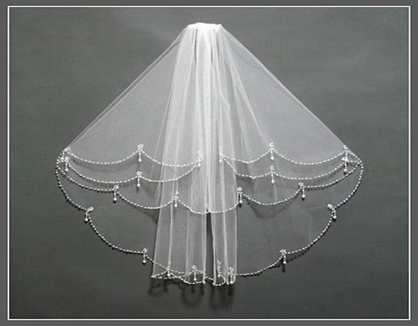 white or ivory short wedding veil with crystal edge pearls with comb 2t beaded bride bridal veils1179608, Black
white or ivory short wedding veil with crystal edge pearls with comb 2t beaded bride bridal veils1179608, Black
