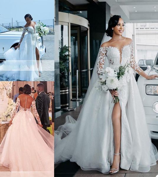 mermaid 2021 split wedding dresses with detachable train long sleeve beaded lace appliqued bridal gowns plus size robe de mar4883485, White
mermaid 2021 split wedding dresses with detachable train long sleeve beaded lace appliqued bridal gowns plus size robe de mar4883485, White