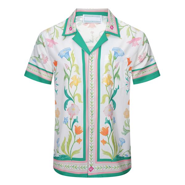 men's designer shirt summer casual printed real silk street beach style short sleeve high-quality shirt#022, White;black
men's designer shirt summer casual printed real silk street beach style short sleeve high-quality shirt#022, White;black