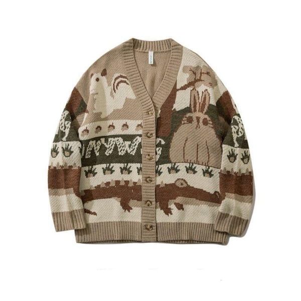 sweaters autumn/winter vintage cardigan oversized sweater new japan harajuku cartoon hip hop street casual loose knit men and women, White;black
sweaters autumn/winter vintage cardigan oversized sweater new japan harajuku cartoon hip hop street casual loose knit men and women, White;black