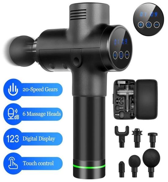 6 heads 20speed electric warp film impact relaxation gun deep massager myofascial physiotherapy instrument mute touch screen fasc2417283
6 heads 20speed electric warp film impact relaxation gun deep massager myofascial physiotherapy instrument mute touch screen fasc2417283