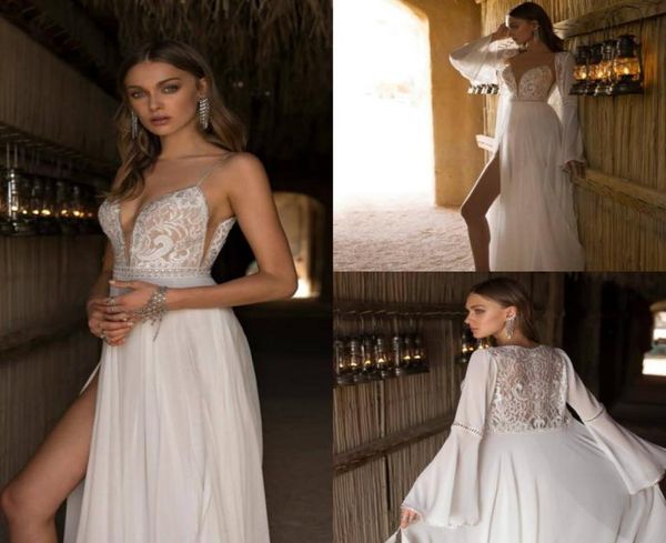 asaf dadush 2019 beach wedding dresses spaghetti straps lace beaded bridal gowns with long jacket custom made boho wedding dress2963756, White
asaf dadush 2019 beach wedding dresses spaghetti straps lace beaded bridal gowns with long jacket custom made boho wedding dress2963756, White