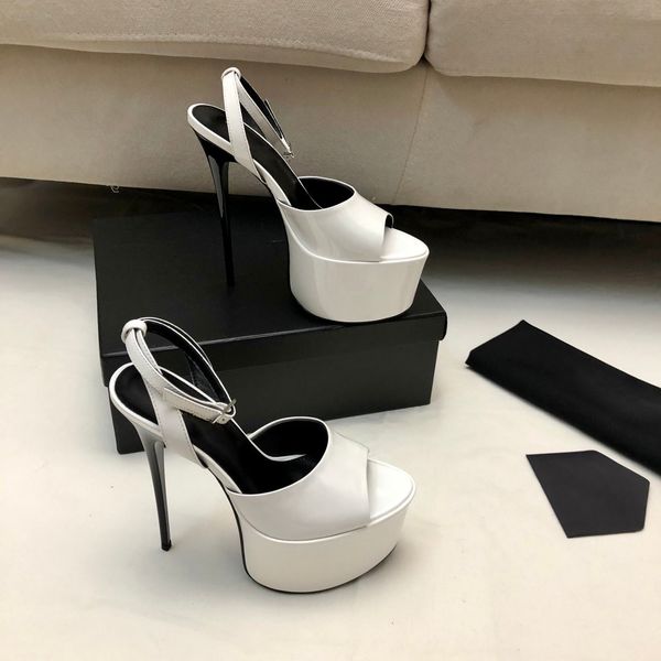 open-toe platform sandals smooth leather high heels women's luxury designer leather outsole dress party shoes factory footwear, Black
open-toe platform sandals smooth leather high heels women's luxury designer leather outsole dress party shoes factory footwear, Black
