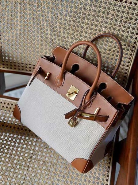 tote birkin genuine leather canvas with swift calf leather bk30 middle ancient bag casual handbag with logo
tote birkin genuine leather canvas with swift calf leather bk30 middle ancient bag casual handbag with logo