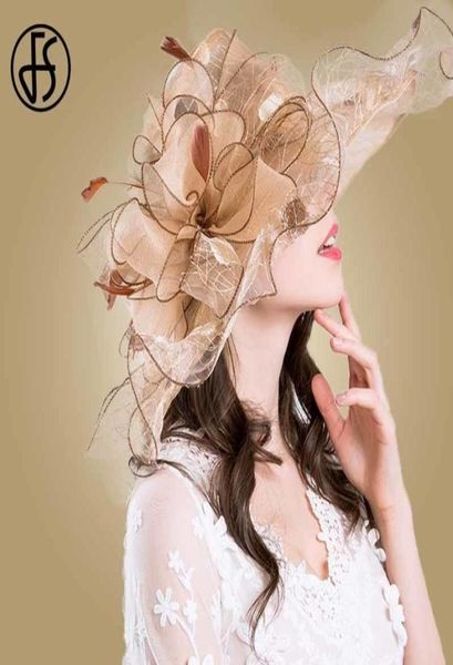 fs summer organza wedding hats for women kentucky derby hats flower sun hat big wide brim fedora beach church tea party caps y20073057597, Blue;gray
fs summer organza wedding hats for women kentucky derby hats flower sun hat big wide brim fedora beach church tea party caps y20073057597, Blue;gray