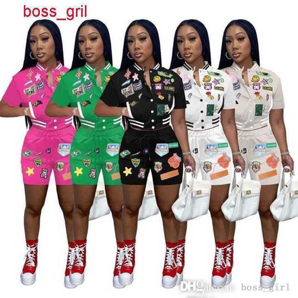womens designer tracksuits two piece set 2023 summer new emblem print button baseball elastic thread suit, Gray
womens designer tracksuits two piece set 2023 summer new emblem print button baseball elastic thread suit, Gray