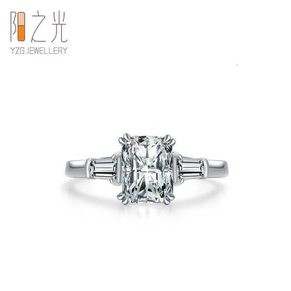 jewelry s925 sterling silver fashion emerald cut imitation diamond ring women's luxury temperament closed handicraft, Black
jewelry s925 sterling silver fashion emerald cut imitation diamond ring women's luxury temperament closed handicraft, Black