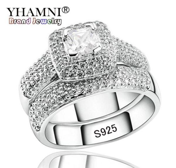 yhamni luxury engagement double rings set original real 925 solid silver white cz zircon ring set wedding fine jewelry r14990447513954178, Slivery;golden
yhamni luxury engagement double rings set original real 925 solid silver white cz zircon ring set wedding fine jewelry r14990447513954178, Slivery;golden