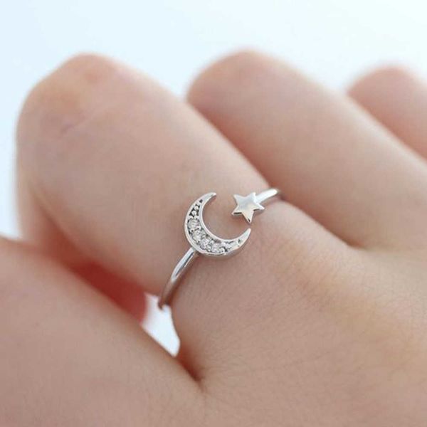 band rings huitan fancy finger-ring for women silver color band star and moon design adjustable opening rings daily wear fashion jewelry aa2
band rings huitan fancy finger-ring for women silver color band star and moon design adjustable opening rings daily wear fashion jewelry aa2