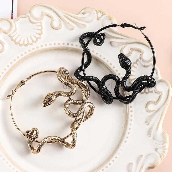 stud 1pair gothic cool punk antique animal black snake earrings crazy twining snake hoop earrings statement earrings party jewelry j230529, Golden;silver
stud 1pair gothic cool punk antique animal black snake earrings crazy twining snake hoop earrings statement earrings party jewelry j230529, Golden;silver