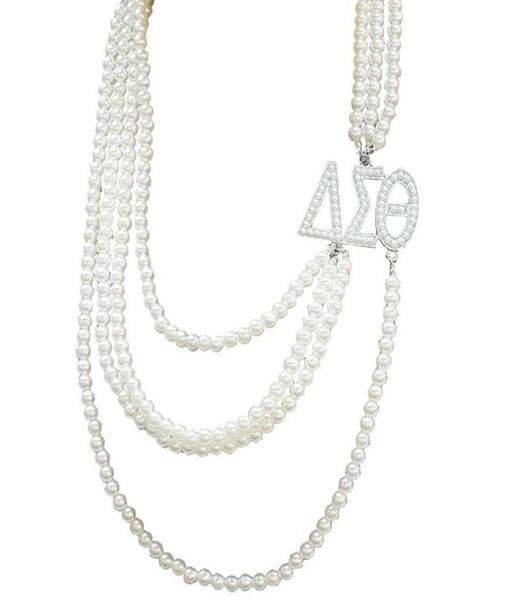 greek sorority multilayer long pearl delta sigma theta letters pendant jewelry dst custom necklace24705097450, Silver
greek sorority multilayer long pearl delta sigma theta letters pendant jewelry dst custom necklace24705097450, Silver