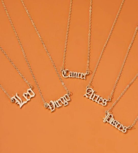 twelve constellations pendant necklace for women men zodiac sign necklaces old english letter gold color stainless steel chain2480063, Silver
twelve constellations pendant necklace for women men zodiac sign necklaces old english letter gold color stainless steel chain2480063, Silver