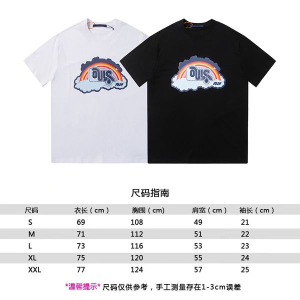 men's t-shirt summer casual fashion t-shirt print classic short-sleeved t-shirt couples luxury men's high-quality clothing, White;black
men's t-shirt summer casual fashion t-shirt print classic short-sleeved t-shirt couples luxury men's high-quality clothing, White;black