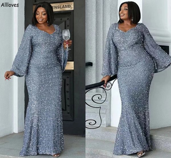 silver sequined aso ebi mermaid evening dresses plus size long sleeves formal occasion party gowns floor length women second reception vesti, Black;red
silver sequined aso ebi mermaid evening dresses plus size long sleeves formal occasion party gowns floor length women second reception vesti, Black;red
