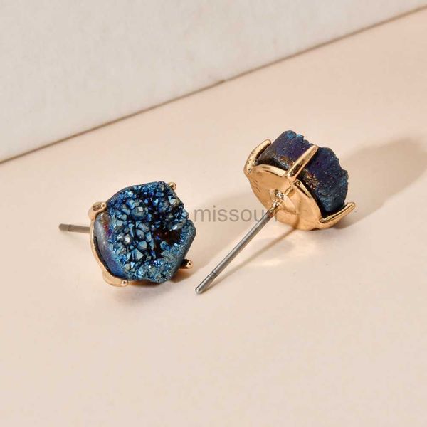 stud zmzy natural stone earrings simple druzy quartz women's stud earrings crystal jewelry fashion gold color ear studs j230529, Golden;silver
stud zmzy natural stone earrings simple druzy quartz women's stud earrings crystal jewelry fashion gold color ear studs j230529, Golden;silver