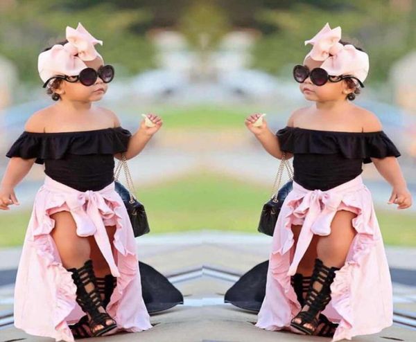 girls clothing sets summer 4pcs kids baby girls off shoulder tshirt shorts skirt headband outfits set3339526, White
girls clothing sets summer 4pcs kids baby girls off shoulder tshirt shorts skirt headband outfits set3339526, White