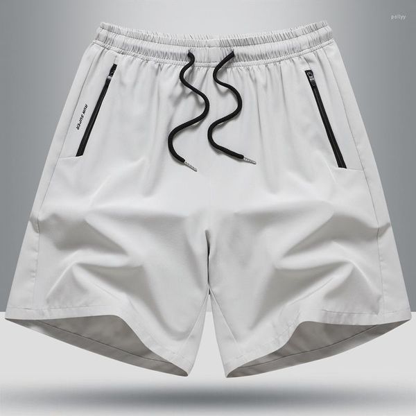 men's shorts men casual summer elastic waist mens ice silk solid color polyester running sports bermudas para hombre, White;black
men's shorts men casual summer elastic waist mens ice silk solid color polyester running sports bermudas para hombre, White;black