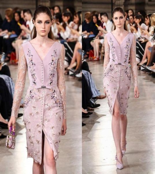 georges hobeika 2017 split evening dresses wear deep v neck knee length lace applique party gowns crystal long sleeve red carpet d3435285, Black;red
georges hobeika 2017 split evening dresses wear deep v neck knee length lace applique party gowns crystal long sleeve red carpet d3435285, Black;red