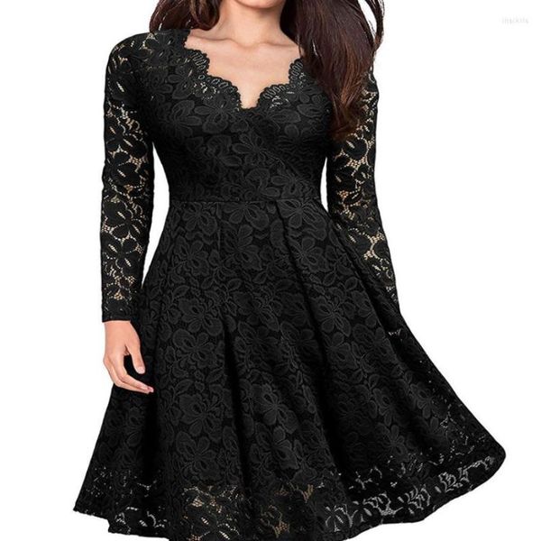 casual dresses tilorraine 2023 dress european and american women's wear lace v-neck swing women clothes for, Black;gray
casual dresses tilorraine 2023 dress european and american women's wear lace v-neck swing women clothes for, Black;gray
