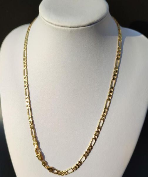 women039s necklace 18 k gf solid yellow fine gold figaro link chain pendant 500mm 5mm4534403, Silver
women039s necklace 18 k gf solid yellow fine gold figaro link chain pendant 500mm 5mm4534403, Silver