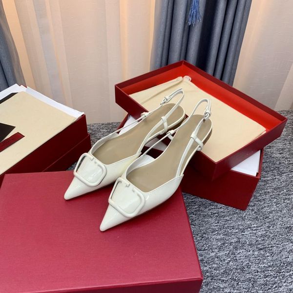 brand summer designer women's sandals high heels leather metal v buckle pointed toe stiletto 6cm 8cm 10cm 34-44 size, Black
brand summer designer women's sandals high heels leather metal v buckle pointed toe stiletto 6cm 8cm 10cm 34-44 size, Black