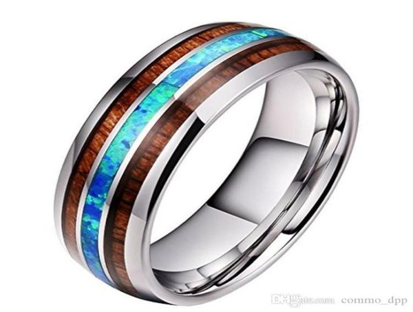 8mm wide wood and blue opal stainless steel rings for men women never fade wooden titanium steel finger ring fashion jewelry gift4867127, Silver
8mm wide wood and blue opal stainless steel rings for men women never fade wooden titanium steel finger ring fashion jewelry gift4867127, Silver